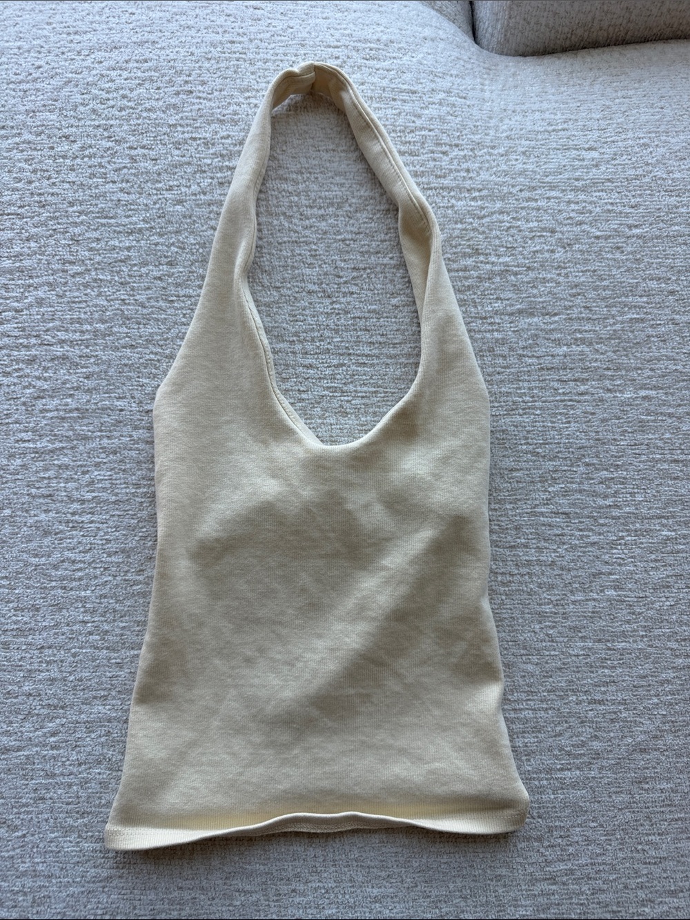 Zara Cream Halter Tank Top